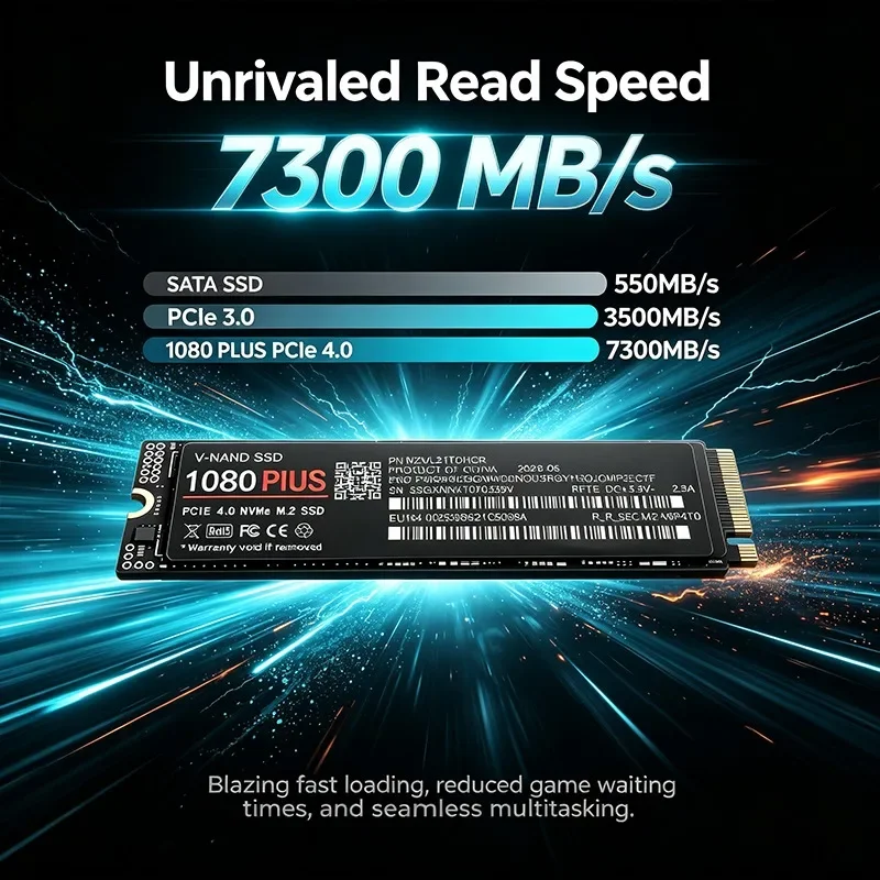 M.2 Nvme 4Tb Pcie 4.0 Ssd - قرص تخزين صلب 1080 Plus M.2