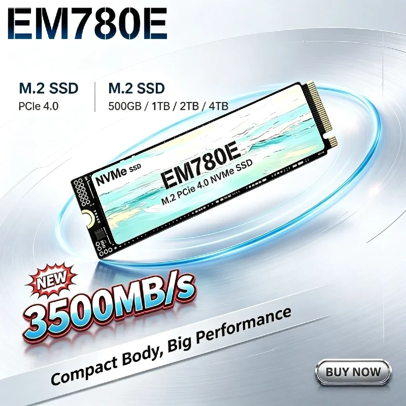 M.2 Nvme 4Tb Pcie 4.0 Ssd - قرص تخزين داخلي EM780E M.2 NVMe