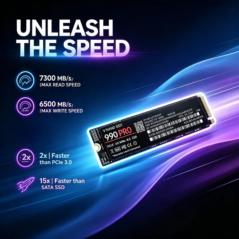 قرص تخزين SSD أصلي 990 PRO بسع - مراجعة M.2 Nvme 4Tb Pcie 4.0 Ssd وسعره